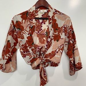 Flowered Cardigan